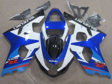 Carénages Moto Suzuki GSXR 600 2004-2005 - Blanc Bleu Rouge Abordables