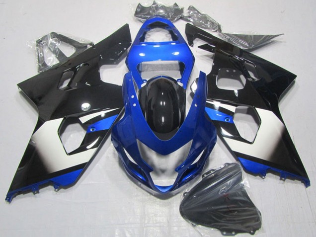 Carénages Moto Suzuki GSXR 600 2004-2005 - Bleu Blanc Noir