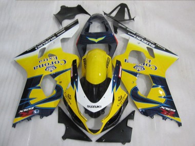 Carénages Moto Suzuki GSXR 600 2004-2005 - Jaune Blanc Bleu Corona Extra Abordables