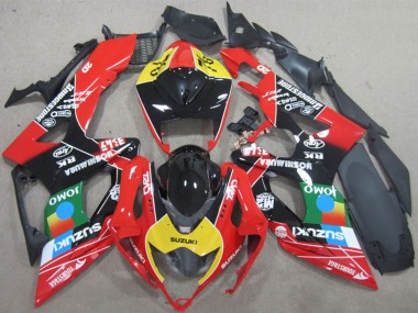 Carénages Moto Suzuki GSXR 600 2006-2007 - Rouge Jaune Vert Bleu Noir JOMO Abordables