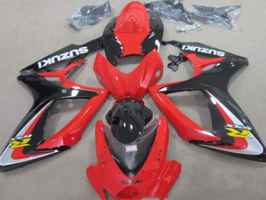 Carénages Moto Suzuki GSXR 600 2006-2007 - Rouge Argent Noir Brillant Jaune Abordables