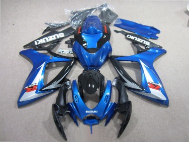 Carénages Moto Suzuki GSXR 600 2006-2007 - Bleu Blanc Noir Brillant Rouge Abordables