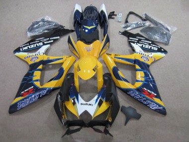 Carénages Moto Suzuki GSXR 600 2008-2010 - Blanc Jaune Bleu Alstare Corona Extra Abordables