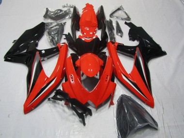Carénages Moto Suzuki GSXR 600 2008-2010 - Rouge Noir Abordables