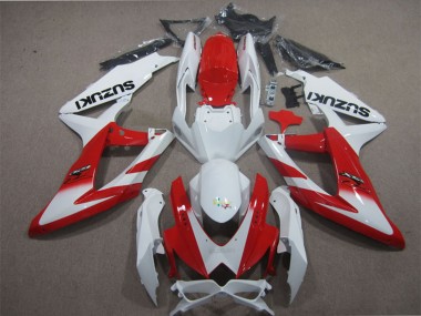 Carénages Moto Suzuki GSXR 600 2008-2010 - Blanc Rouge Abordables