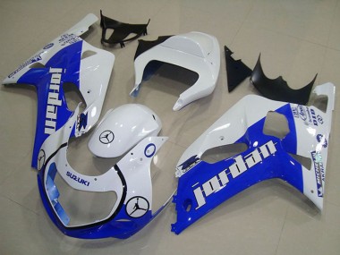 Carénages Moto Suzuki GSXR 750 2001-2003 - Blanc Bleu Jordan Abordables