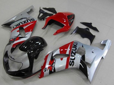 Carénages Moto Suzuki GSXR 750 2001-2003 - Rouge Argent Noir Abordables