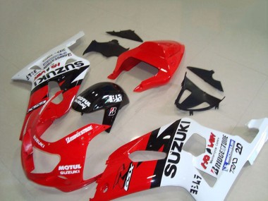 Carénages Moto Suzuki GSXR 750 2001-2003 - Rouge Blanc Noir Brillant Motul Abordables