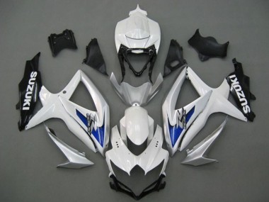Carénages Moto Suzuki GSXR 750 2008-2010 - Blanc Argent Bleu Noir Abordables