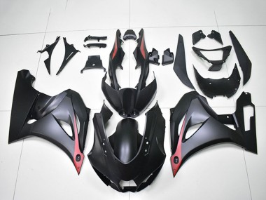 Carénages Moto Suzuki GSXR 1000 2017-2024 - Noir Mat Rouge Abordables