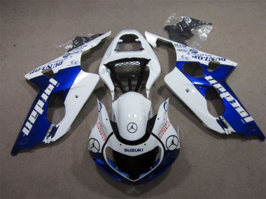Carénages Moto Suzuki GSXR 1000 2000-2002 - Blanc Bleu Jordan Motul Abordables
