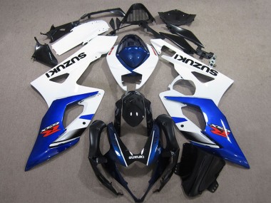 Kits Carénage Moto ABS Suzuki GSXR 1000 2005-2006 - Blanc Bleu Noir Brillant Abordables
