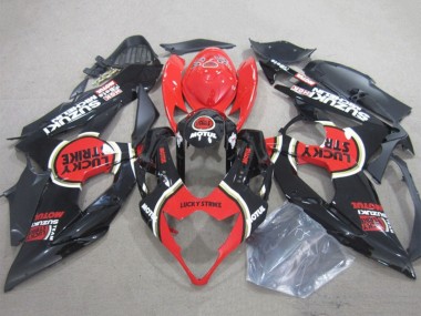 Carénages Moto Suzuki GSXR 1000 2005-2006 - Noir Rouge Lucky Strike Motul Abordables