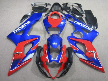 Carénages Moto Suzuki GSXR 1000 2005-2006 - Bleu Rouge Abordables