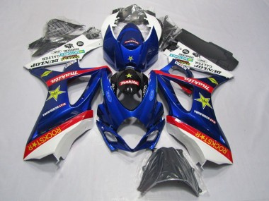 Kits Carénage Moto Suzuki GSXR 1000 2007-2008 - Blanc Bleu Rouge Noir Rockstar Abordables