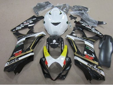 Carénages Moto Suzuki GSXR 1000 2007-2008 - Blanc Jaune Rouge Noir Abordables