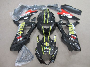 Carénages Moto Suzuki GSXR 1000 2007-2008 - Noir Brillant Jaune Rouge Rizla Abordables