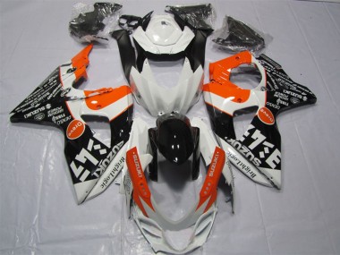Carénages Moto Suzuki GSXR 1000 2009-2016 - Blanc Orange Noir Brillant Logic Abordables