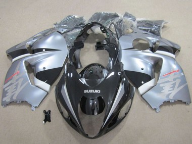 Carénages Moto Suzuki GSXR 1300 Hayabusa 1996-2007 - Noir Mat Argent Abordables