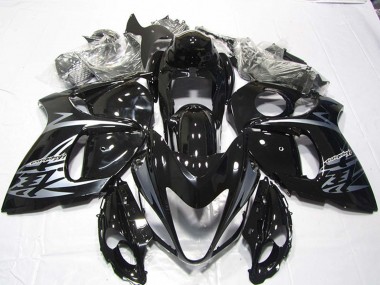 Carénages Moto Suzuki GSXR 1300 Hayabusa 2008-2020 - Noir Brillant Argent Abordables