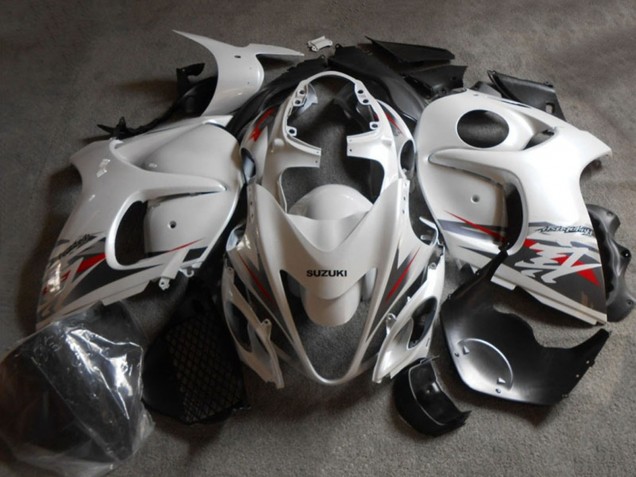 Carénage Moto Suzuki GSXR 1300 Hayabusa 2008-2020 - Blanc Noir