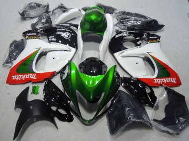Carénages Moto Suzuki GSXR 1300 Hayabusa 2008-2020 - Blanc Vert Rouge Makita Abordables