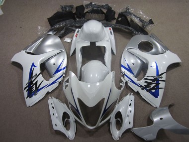 Carénage Moto Suzuki GSXR 1300 Hayabusa 2008-2020 - Blanc Bleu Abordables