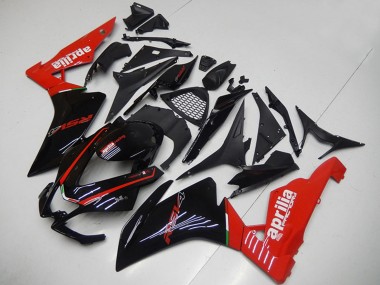 Carénages Moto Aprilia RSV4 1000 2009-2015 - Noir Brillant Rouge Abordables
