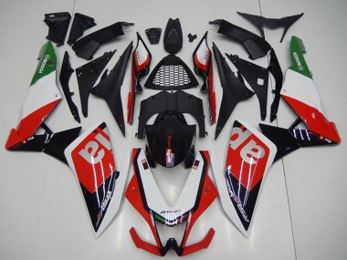 Carénages Moto Aprilia RSV4 1000 2009-2015 - Noir Rouge Blanc Abordables