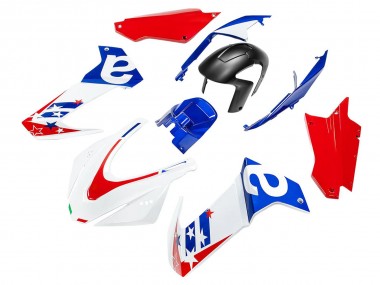 Carénage Moto Aprilia RS660 2020-2024 - Blanc Bleu Rouge Abordables
