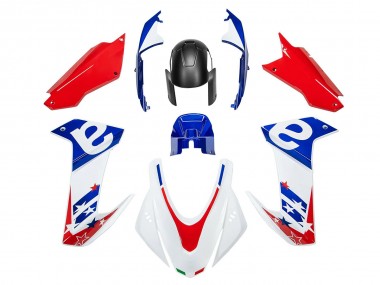 Carénage Moto Aprilia RS660 2020-2024 - Blanc Bleu Rouge Abordables