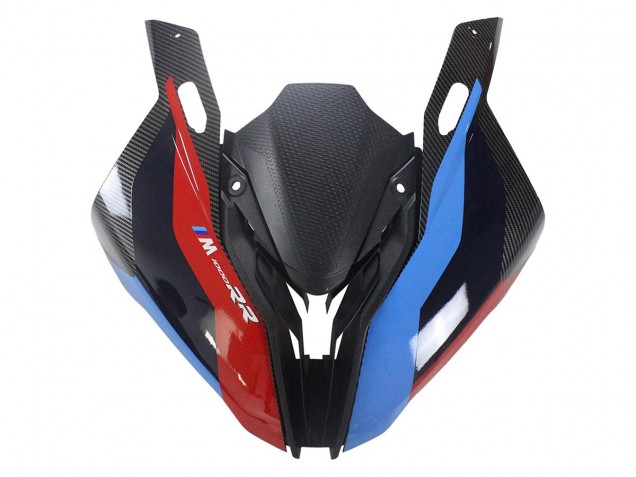 Carénages Moto BMW S1000RR 2023-2024 - Bleu Rouge Fibre de Carbone