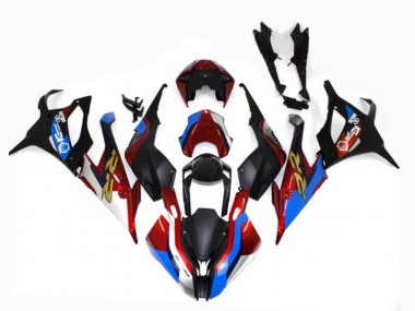 Carénages Moto BMW S1000RR 2019-2022 - Noir Bleu Rouge Or Abordables