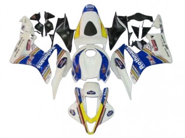 Carénages Moto Honda CBR600RR 2007-2008 - Blanc Bleu Jaune Rothmans Abordables