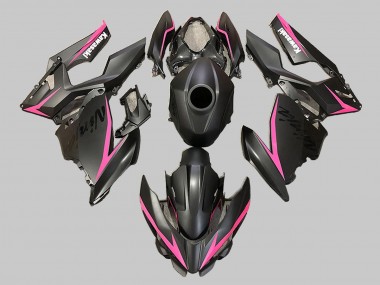 Carénages Moto Kawasaki EX400 2018-2024 - Noir Mat Rose Abordables