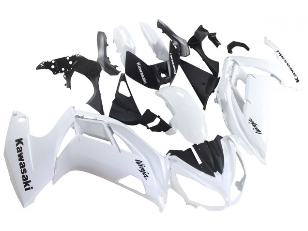 Carénages Moto Kawasaki EX650 2012-2016 - Blanc Noir