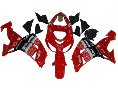 Carénages Moto Kawasaki ZX10R 2006-2007 - Rouge Argent Gris Noir Elf 56 Abordables