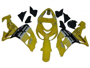 Carénages Moto Kawasaki ZX10R 2006-2007 - Jaune Argent Noir Elf Abordables