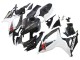 Carénages Moto Suzuki GSXR 600/750 2006-2007 - Noir Blanc Fibre de Carbone Style
