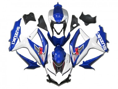 Carénage Moto Suzuki GSXR 600/750 2008-2010 - Blanc Bleu Rouge Abordables