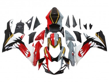 Carénages Moto Suzuki GSXR 600/750 2011-2024 - Rouge Or Gris Noir Blanc Requin Abordables