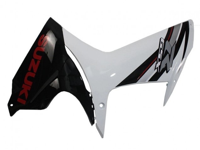 Carénages Moto Suzuki GSXR 600/750 2011-2024 - Blanc Noir Brillant