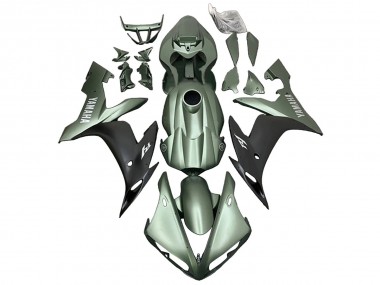 Carénages Moto Yamaha YZF R1 2004-2006 - Vert Mat Noir Mat Abordables