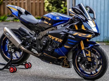 Carénages Moto Yamaha YZF R1 2015-2019 - Bleu Or Noir Abordables