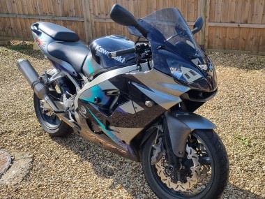 Carénages Moto Kawasaki Ninja ZX9R 2002-2003 - Bleu Argent Abordables