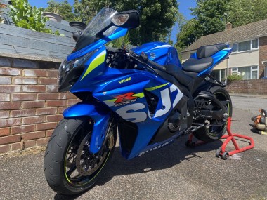 Carénages Moto Suzuki GSXR 1000 2009-2016 - Bleu Vert Blanc Abordables