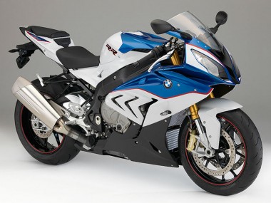 Carénages Moto BMW S1000RR 2015-2016 - Blanc Bleu Abordables
