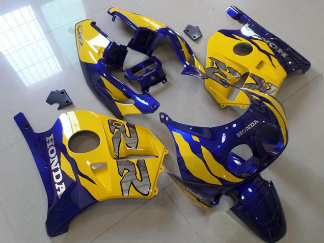 Bleu Jaune Carénage Honda CBR 250 RR MC22 1991-1998