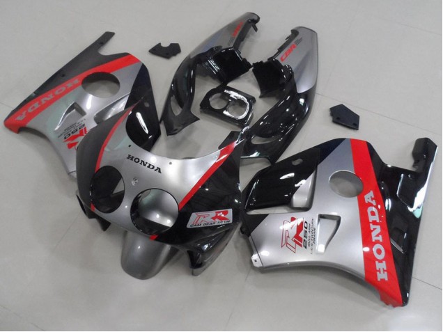 Argent Noir Rouge Carénage Honda CBR 250 RR MC22 1991-1998 Argent Noir Rouge Carénage Honda CBR 250 RR MC22 1991-1998