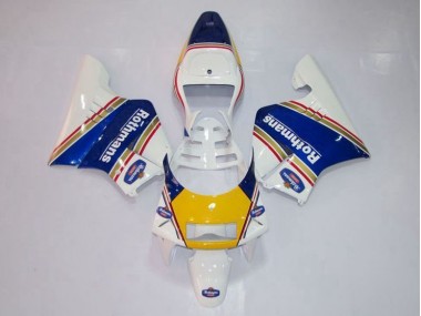 Jaune Blanc Bleu Carénage Honda NSR 250 MC28 P4 1994-1996 Abordables